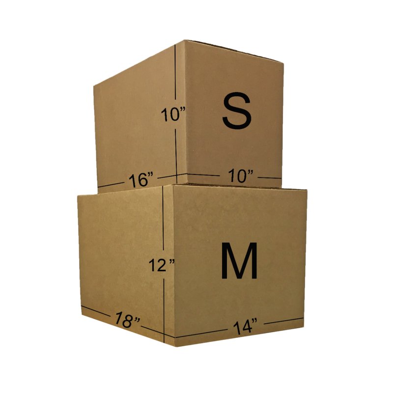 Moving Boxes Kit with Supplies - All Sizes, Bubble Wrap & Tape Included