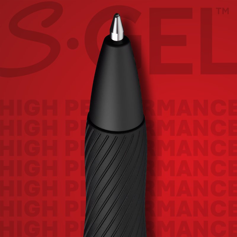 Gel Pens Medium Point Black 8 Pack - No Smear, No Bleed Writing