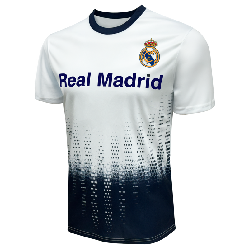 Real Madrid Jersey - White/Navy Polyester Adult S (Variation: S) - Officially Licensed Soccer Shirt