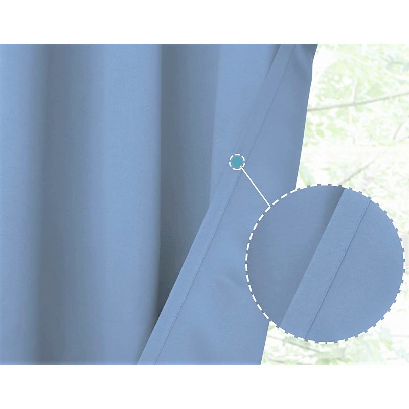 Blackout Thermal Valance Curtain for Kitchen Bathroom Bedroom - 54x18 Inch