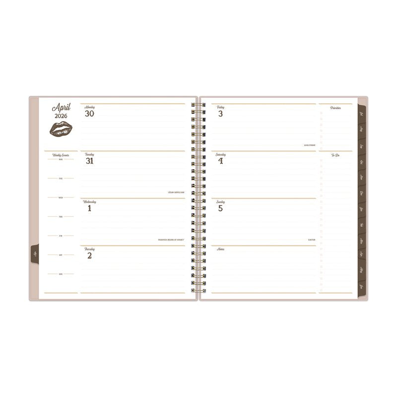 Jessie James Decker for Blue Sky 15-Month Weekly & Monthly Planner 7 x 9 Highland Tan
