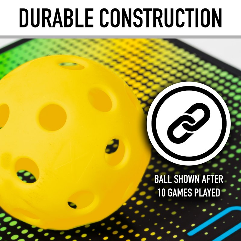 X-26 Indoor Pickleballs - Official Size, 12 Pack, Yellow