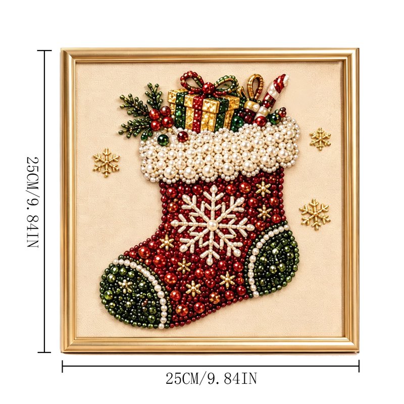 Christmas Diamond Art Kits for Adults & Kids Seasonal Wall Decor DIY Craft Set