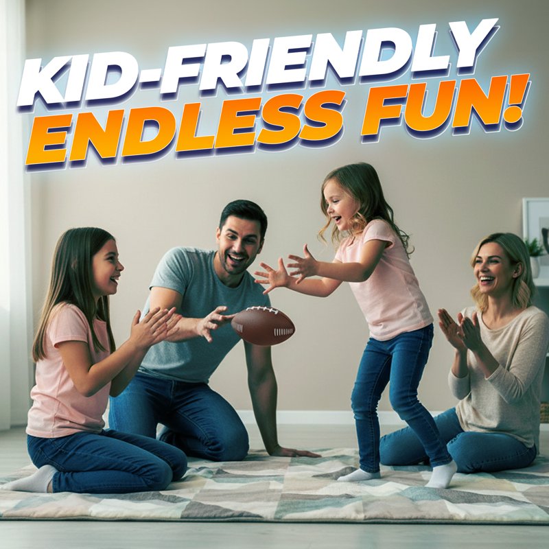 Mini Foam Football for Kids - Soft, Lightweight Indoor & Outdoor Play Ball