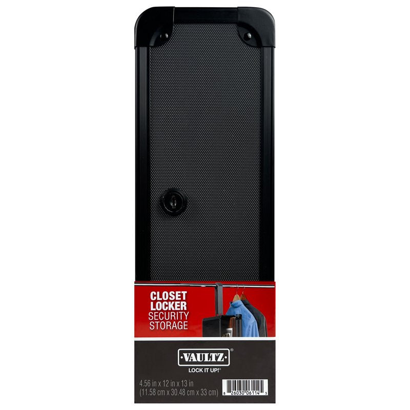 Hanging Closet Safe with Key Lock - Black Security Safe for Valuables