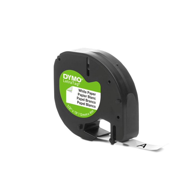 QWERTY Label Maker for Home & Office - Includes Black on White Labels