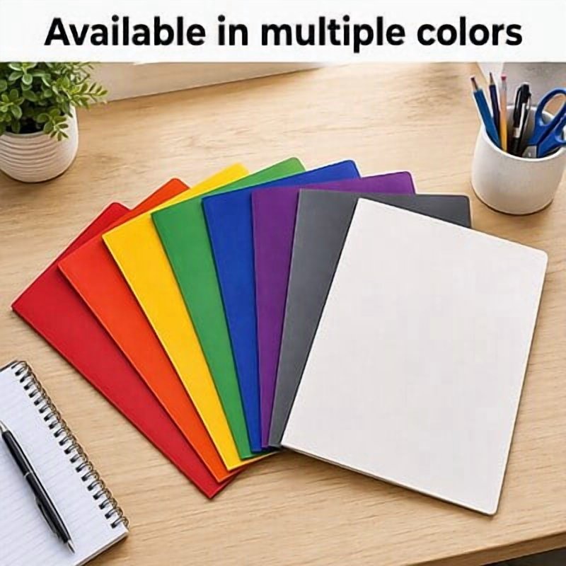 Letter-Size 2-Pocket File Folders - Durable Paper Office & Classroom Organization, 25/Box