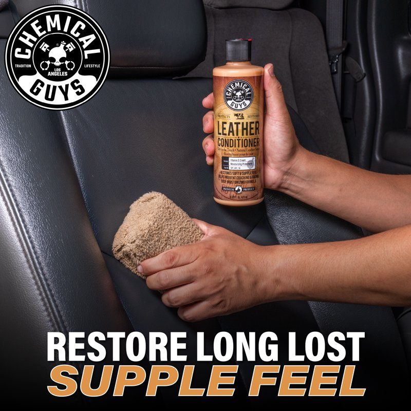 Leather Care Kit for Cleaning & Conditioning Leather Goods - Includes Cleaner, Conditioner & Tools