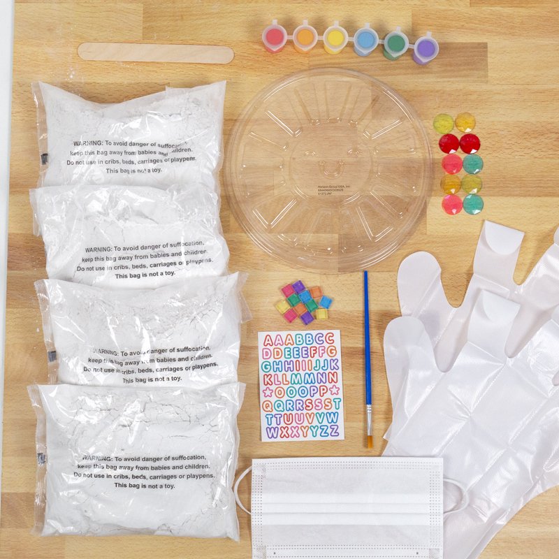 DIY Garden Stepping Stones Craft Kit - 4 Pack, Customize & Decorate