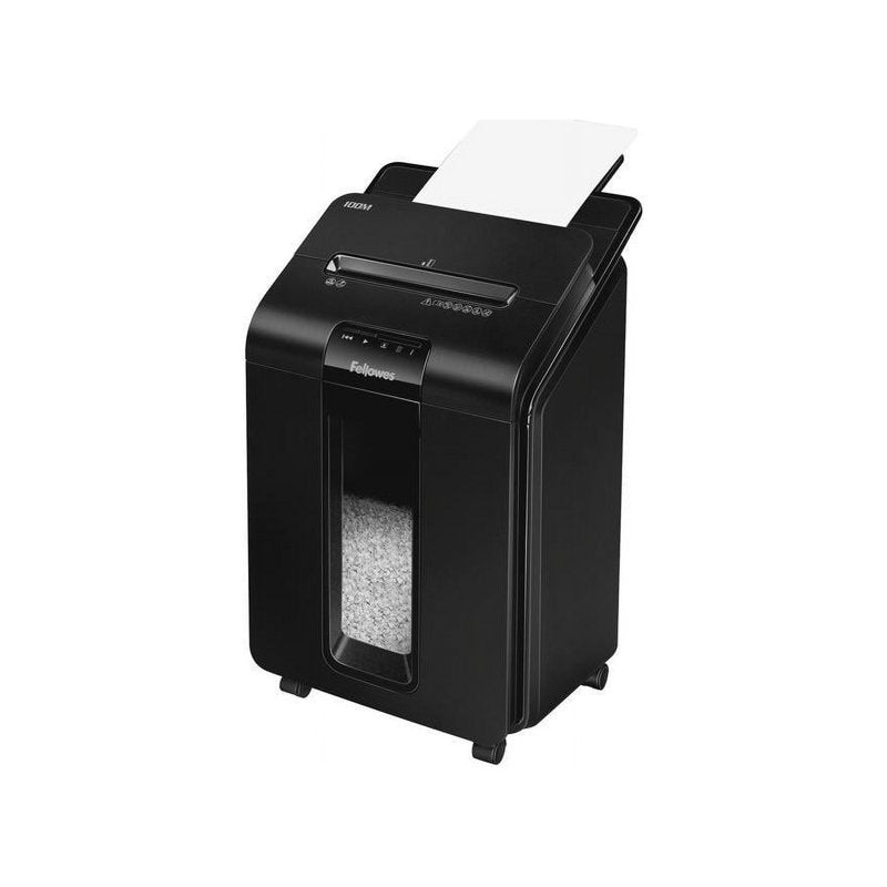 Office Paper Shredder with Auto Feed and Micro-Cut Security - 100 Sheets Capacity