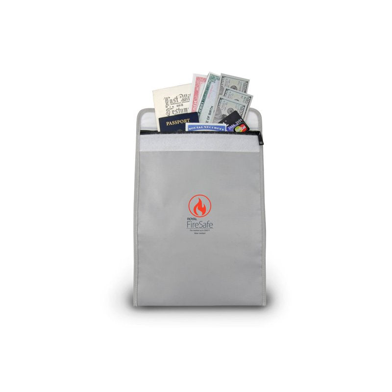 Fireproof Waterproof Document Bag - Fire & Water-Resistant Storage Pouch