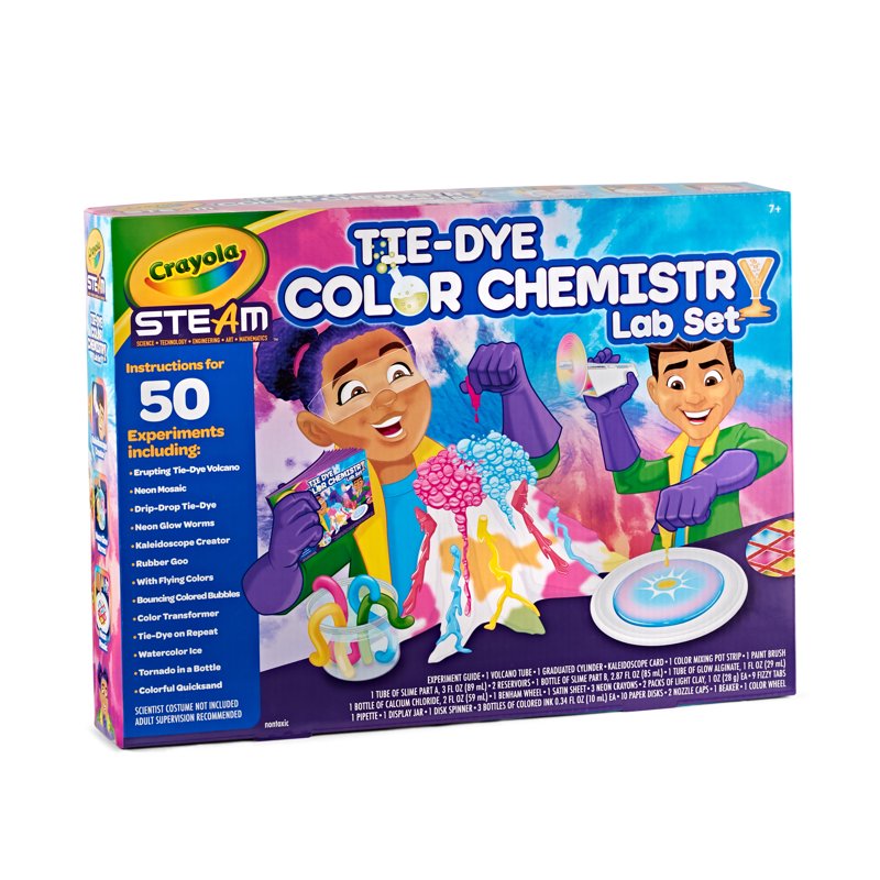 Kids Tie Dye Chemistry Set Educational Science Kit for Children 7+