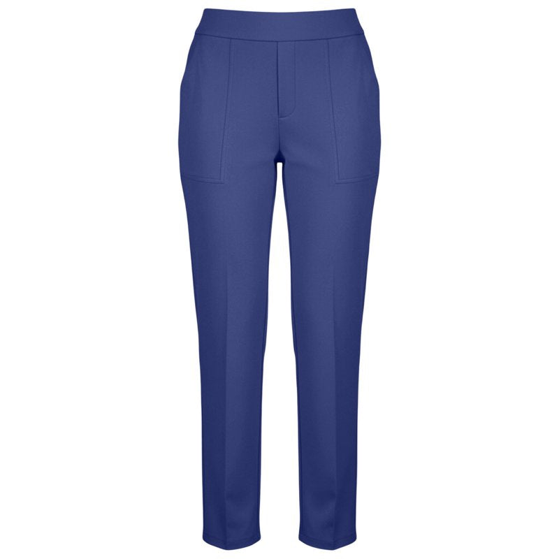 Women’s Elastic High Waist Pull-On Yoga Pants with Pockets - Casual & Athletic Fit