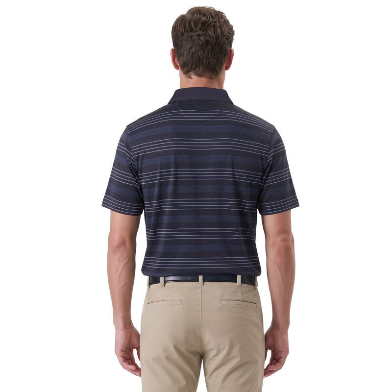 Men's & Big Men's Striped Performance Polo Shirt - Multiple Sizes & Colors