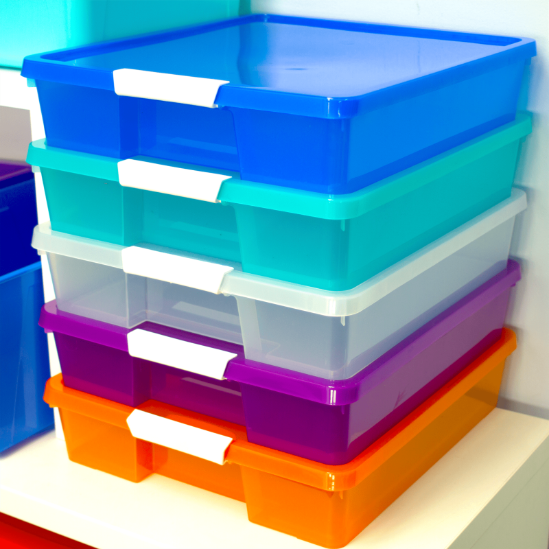 Craft Organizer Storage Box 5-Pack for Scrapbooking & Supplies