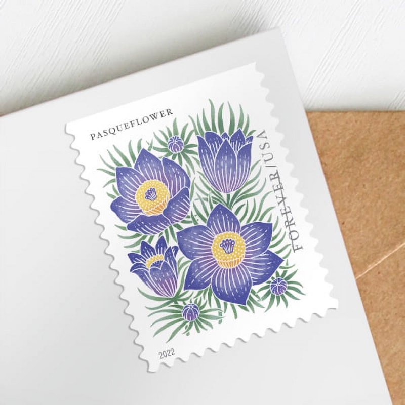 USPS Forever Postage Stamp Book of 20 Mountain Flora Flower Art First Class