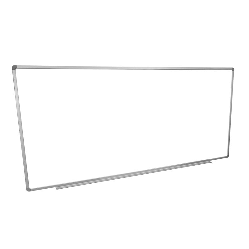 Luxor Magnetic Wall-Mounted Dry Erase Board 96x40 Inches Silver Aluminum Frame