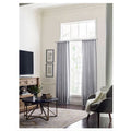 Gray Block Room Darkening Curtain Panel - Energy Efficient Insulated Drapes