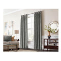 84-Inch Gray Thermal Room Darkening Curtain Panel with Grommets