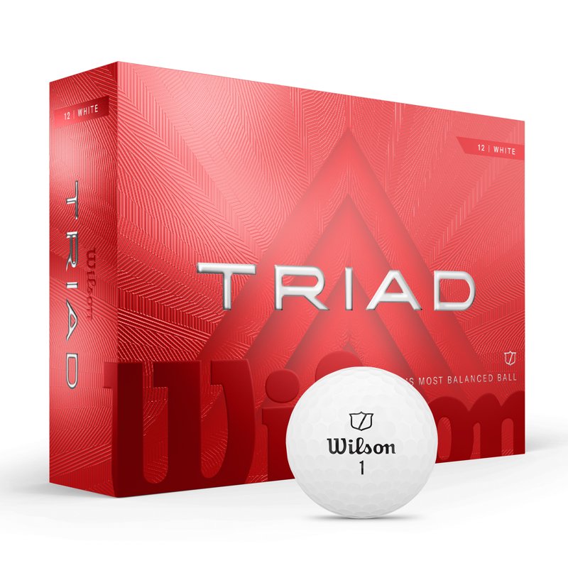 (2 Pack) Wilson Triad Golf Balls 12pk White – 2025 Variation