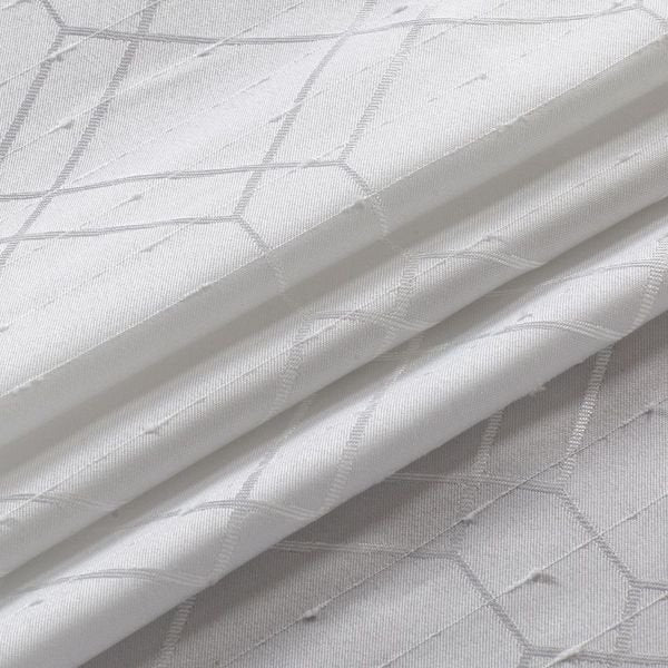Solid Textured Window Panel 54x84 inches White Modern Drapery