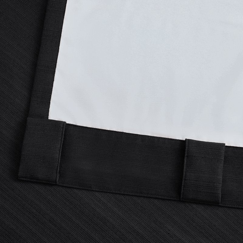 Blackout Linen Curtain Set with 3-Layer Magic Liner - Room Darkening & Insulating, 2 Panels