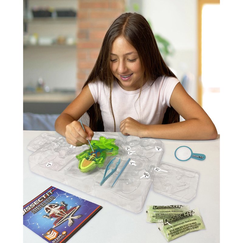 Dissect-It Deluxe Frog Dissection Kit for Kids - Safe STEM Learning Toy