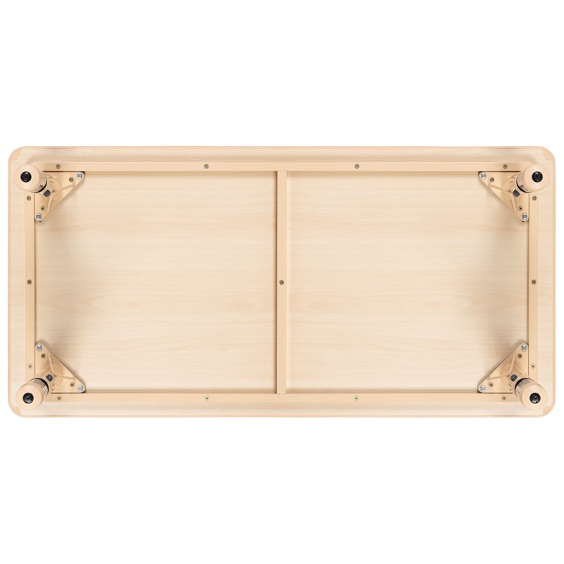 Kids Adjustable Activity Table for Learning and Play - Natural Finish