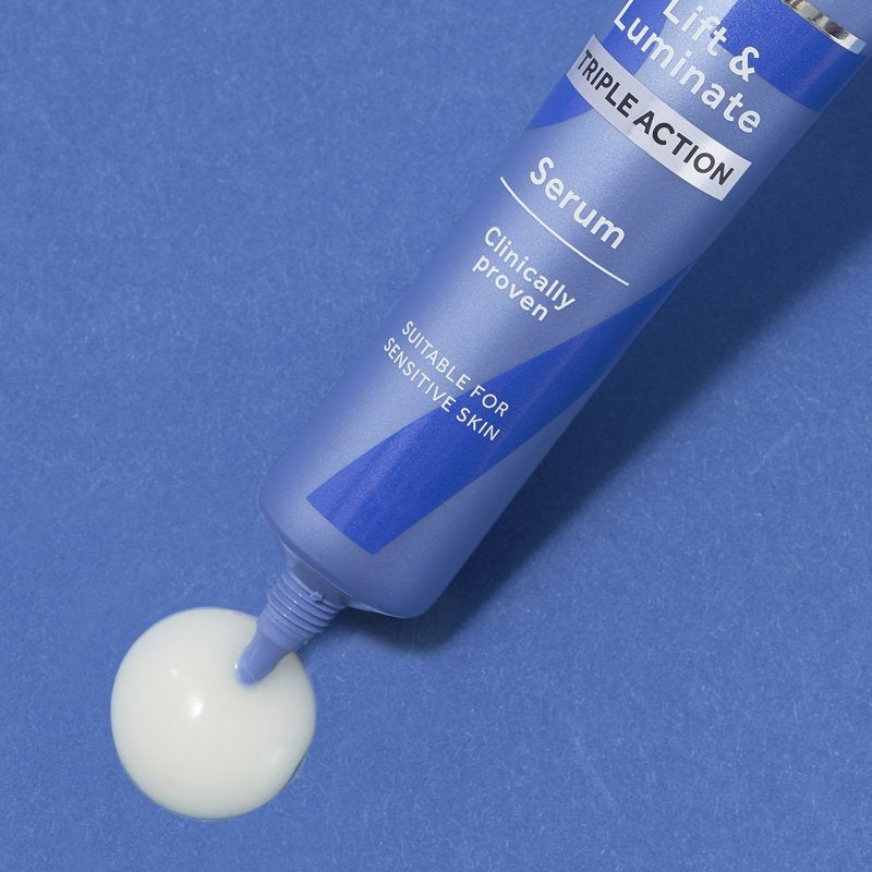 No7 Lift & Luminate Anti-Aging Face Serum with Collagen Peptides, All Skin Types