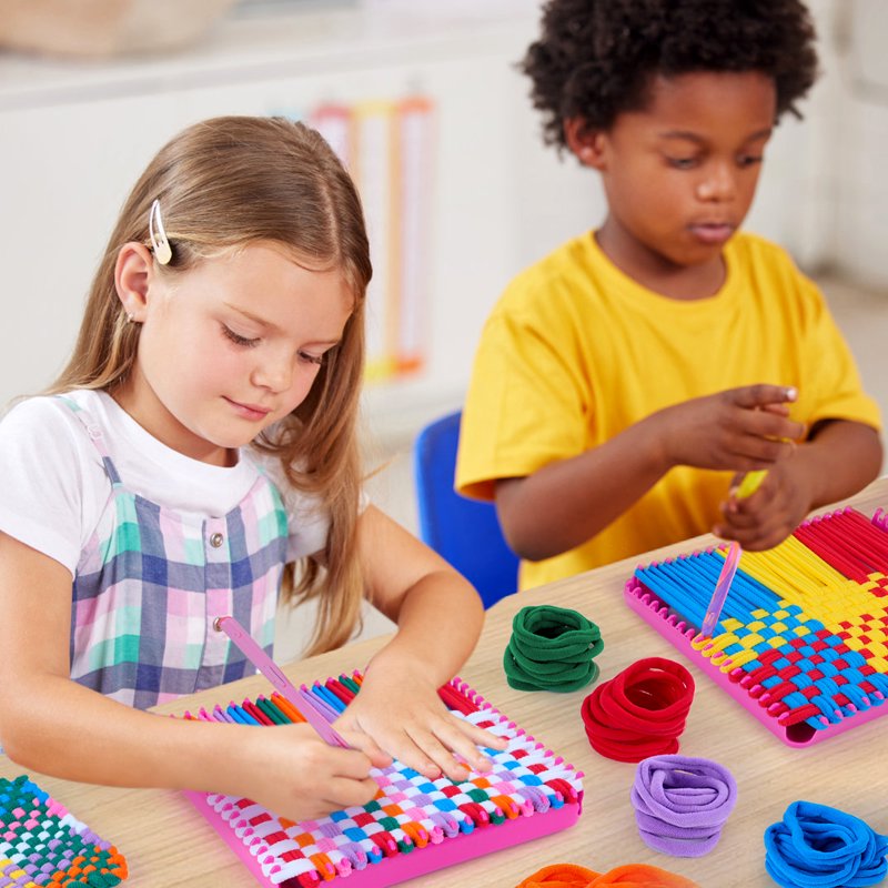 Kids Weaving Loom Kit with 224 Loops - Arts & Crafts DIY Potholder Set for Girls