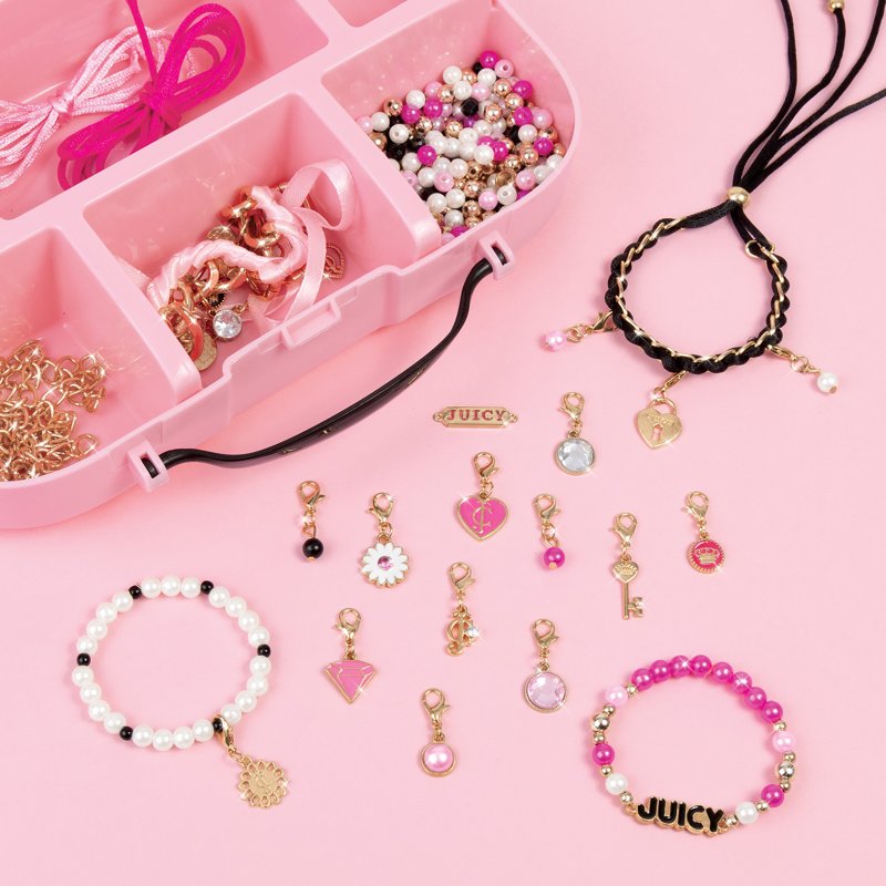 DIY Jewelry Kit for Girls - Make 18 Bracelets with Beads & Charms