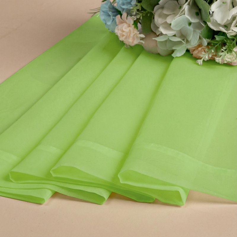 Sheer Curtains Set of 2 - Light Filtering Voile Drapes for Living Room & Bedroom