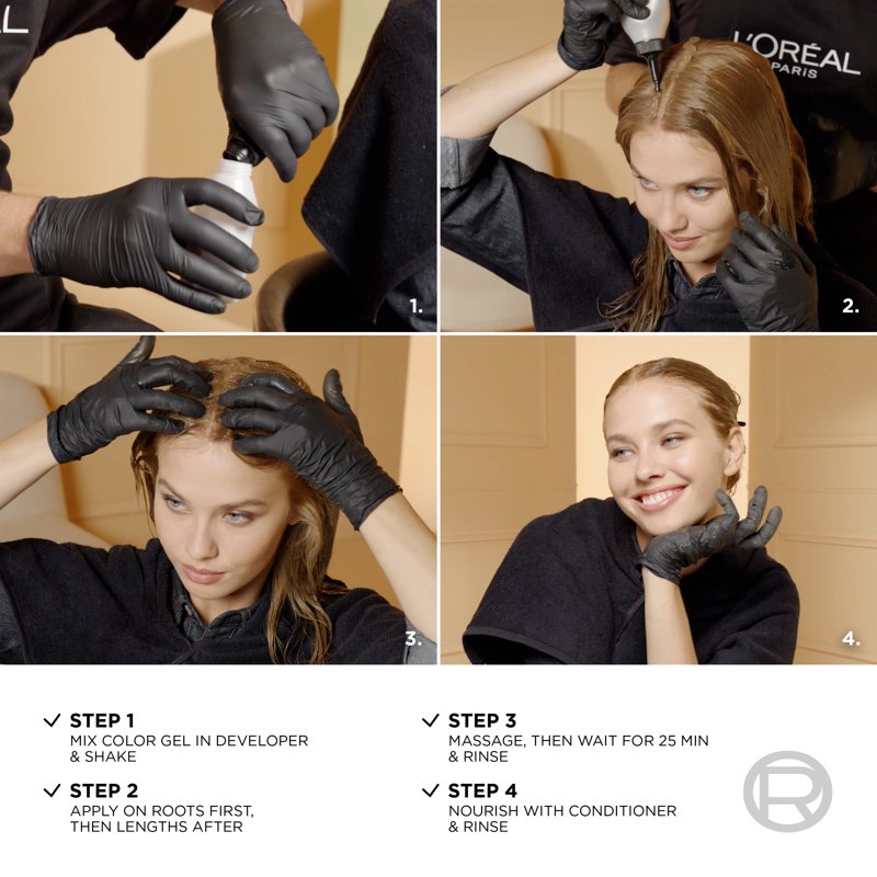 Permanent Hair Color Kit - Fade-Defying, Long-Lasting, Gray Coverage