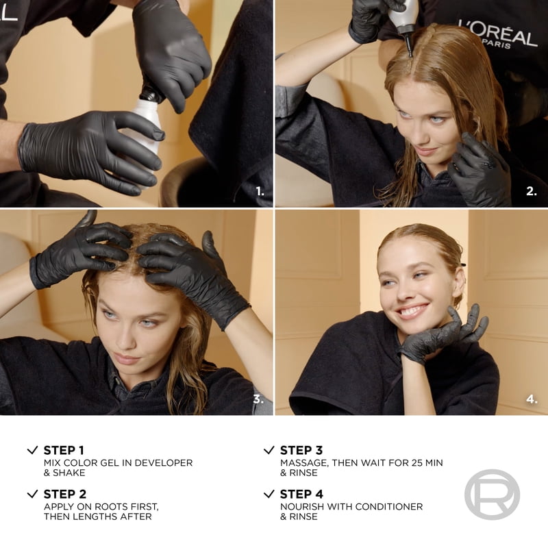 Permanent Hair Color Kit - Fade-Defying, Shine & Long Lasting, Multiple Shades