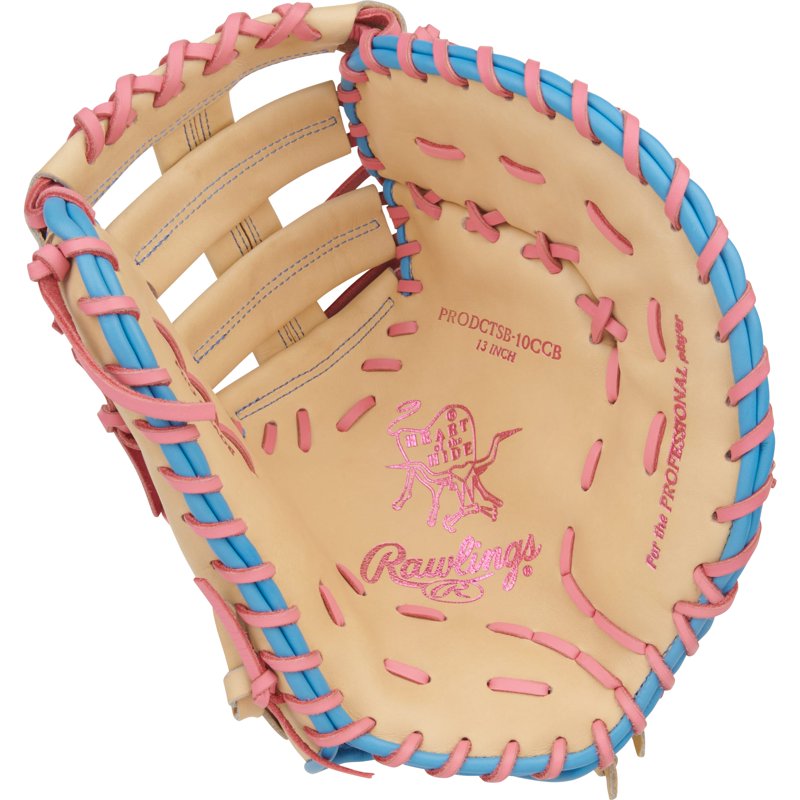 Rawlings Heart of the Hide 13-Inch First Base Softball Glove - Split Post Double Bar Web