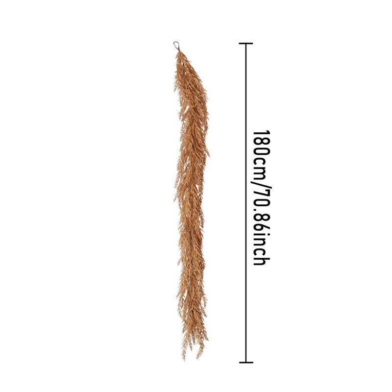 Artificial Horsetail Grass Vine Garland for Autumn Decor - 70.8 Inch