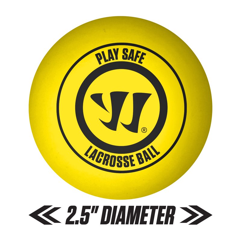 Recreational Lacrosse Balls - Full Size Rubber Practice Balls - 3 Pack
