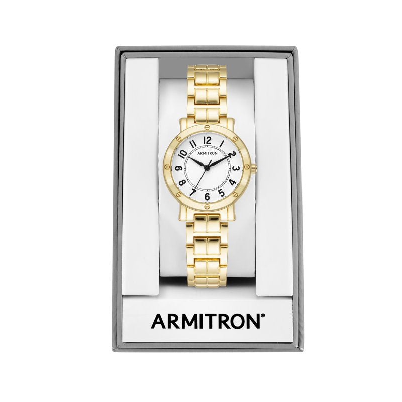 Women's Gold-Tone Bracelet Watch - Classic Elegant Quartz Timepiece