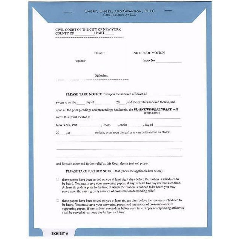 Blue Manuscript Cover 9x12.5 Inches Pack of 100 - Office Document Protection