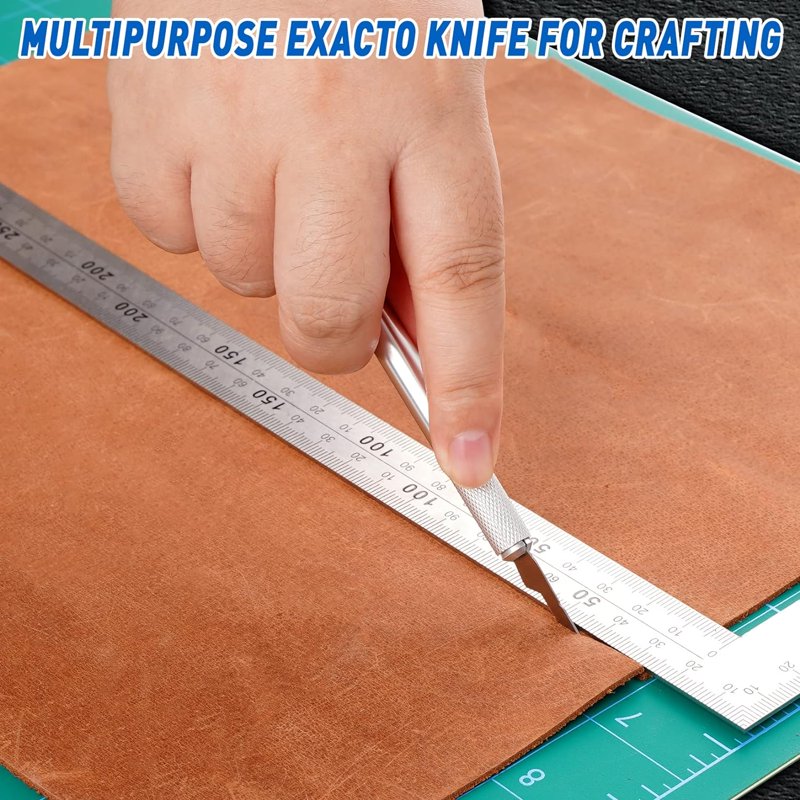 DIYSELF 100 Pack Exacto Knife Blades Assorted Replacement Blades for Craft & Hobby Use