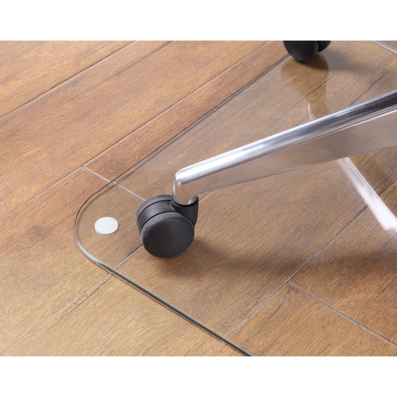 Tempered Glass Chair Mat 48x60 Inch Clear Office Floor Protector