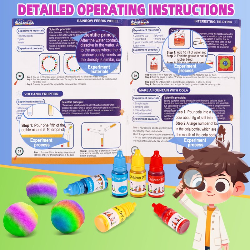 Kids Science Kit with 70+ Experiments STEM Educational Toys for Ages 8-12