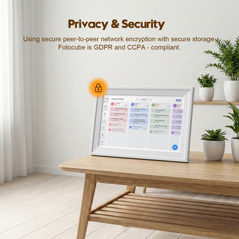 10.1-Inch Digital Wall Calendar with Touch Screen & App Control – Smart Family Planner