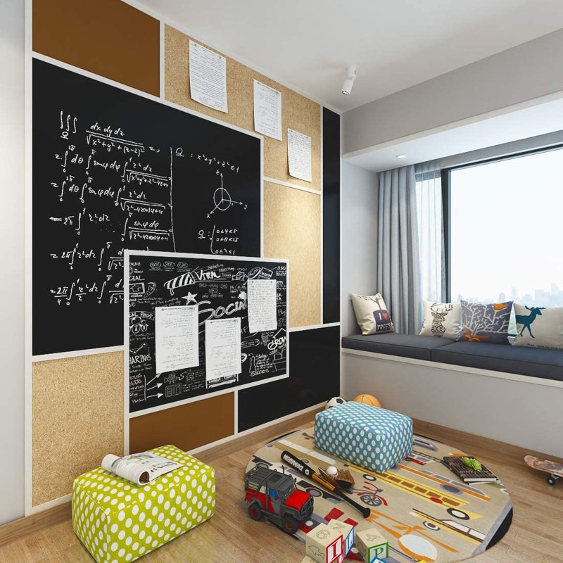 Removable Chalkboard Contact Paper Roll - Self-Adhesive Wall Decal for Home and Office