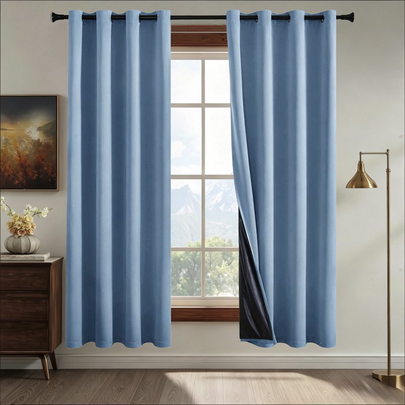 Blackout Curtains for Bedroom Living Room Thermal Insulated Room Darkening Drapes - Multiple Colors