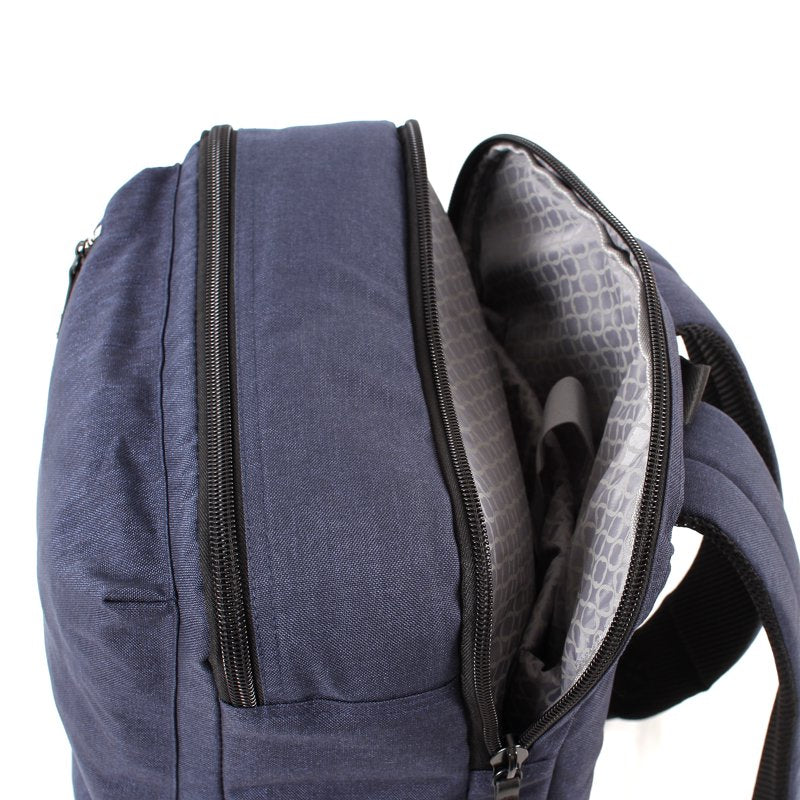 Laptop Backpack with Padded Laptop Sleeve and Adjustable Straps - Navy