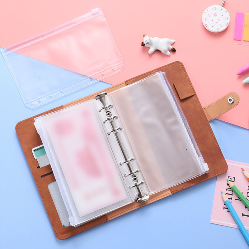 6-Ring Notebook Organizer Binder - PU Leather Personal Organizer for Women