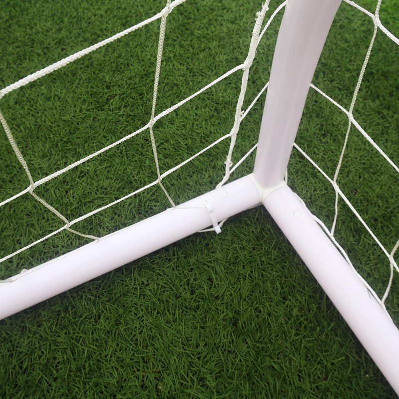 Durable PVC Backyard Soccer Goal 8x5 with Net, White, Portable