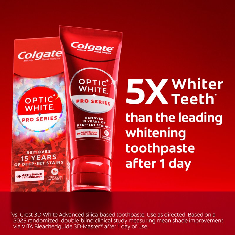Colgate Optic White Pro Series Express White Toothpaste 5% Hydrogen Peroxide - 3 oz - Variation 1