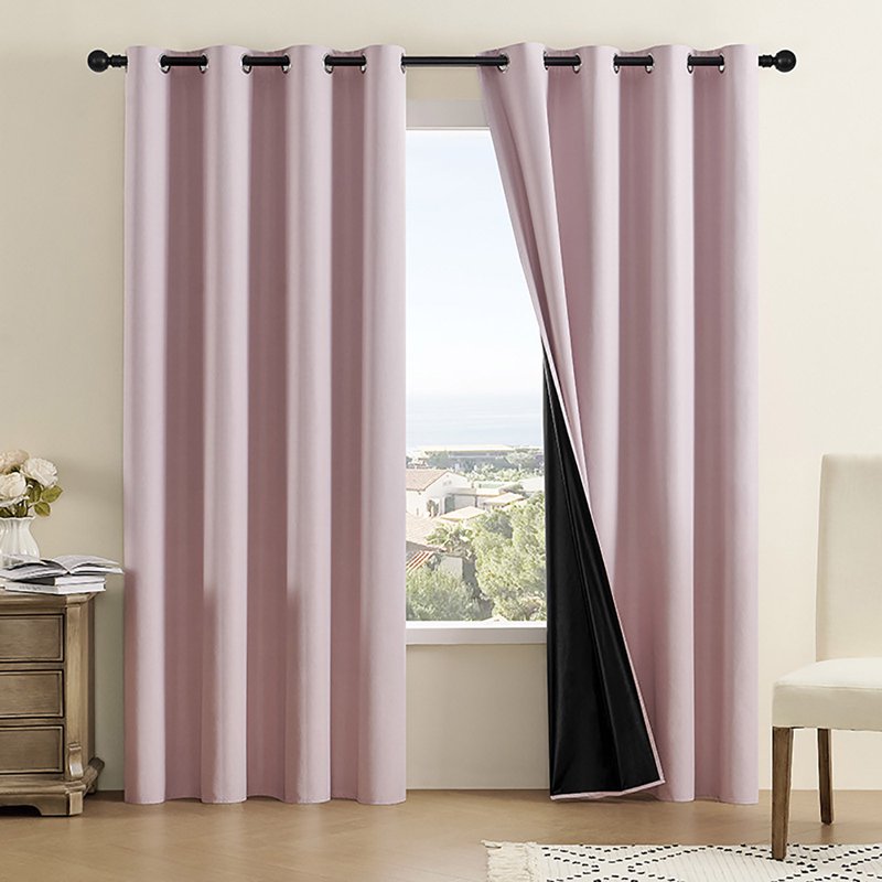 Light Blocking Curtain Panel Pair - Elegant Bedroom & Living Room Window Coverings